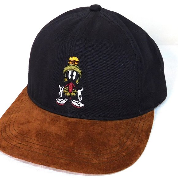 Warner Bros. Other - Marvin The Martian Warner Bros Acme Kids Snapback Trucker Hat Vintage 1994 Suede